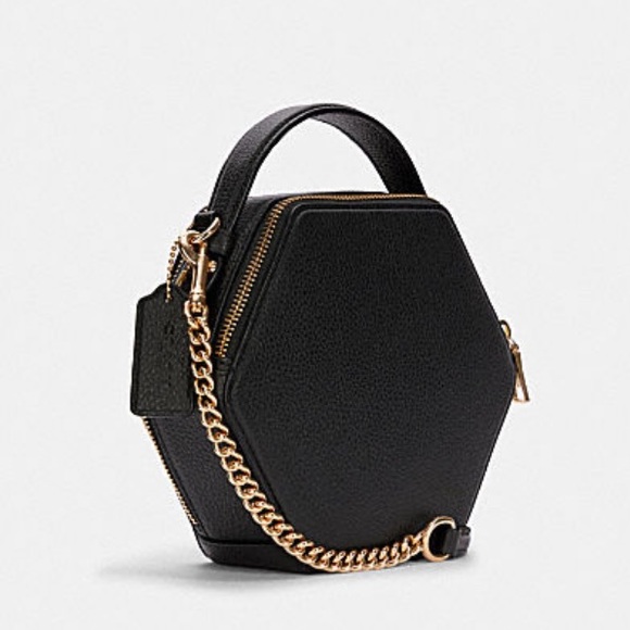 coach hexagonal crossbody